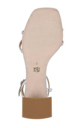 [美品] 22-23 MOSS Q2 156cm Carlota Textured Block-Heeled Sandals by Badgley Mishcka