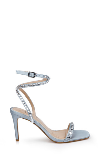 Hosana Sexy Stiletto with Gemstone-Studded Wraparound Strap by