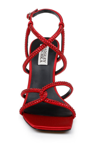 Brooke Strappy Bejeweled Stiletto Sandal by Badgley Mischka