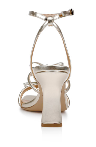 Kiyomi II Metallic Delicate Sandal with Bow Straps by Badgley Mischka