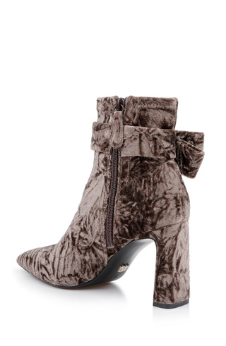 Adrian Velvet Block Heel Booties by Badgley Mishcka