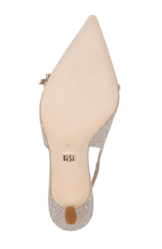 【Her lip to】Medallion Slingback Pumps Amazon.com | Eldof Slingback Heels for Women Metallic Buckle