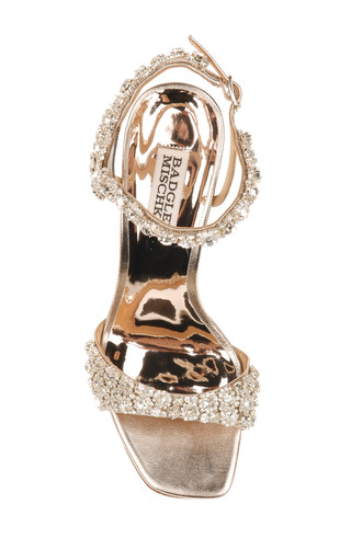 Galia Crystal Ankle Strap Evening Shoe