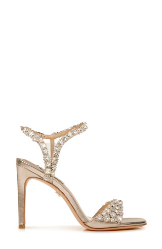 Galia Crystal Ankle Strap Evening Shoe by Badgley Mischka