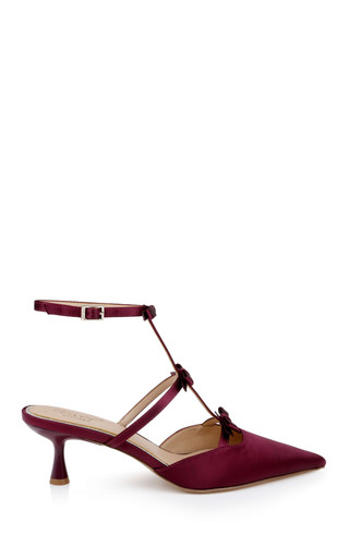 Elisabetta T-Strap Kitten Heel Pumps by Jewel Badgley Mishcka
