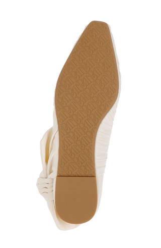 Vayln Ruched Ballet Flats with Oversized Bow by Badgley Mishcka
