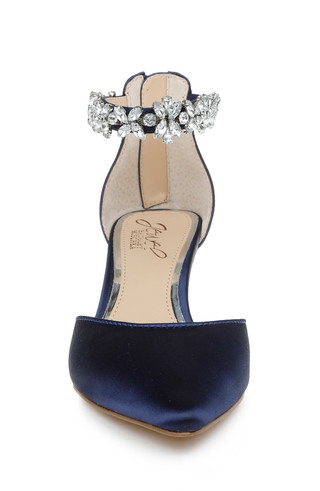 Robles Crystal Embellished Kitten Heel by Badgley Mischka