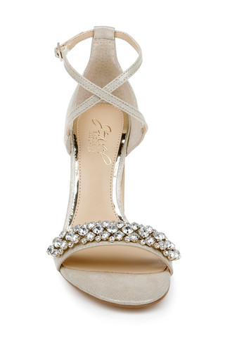 Penny Crystal Embellished Block Heel By Badgley Mischka