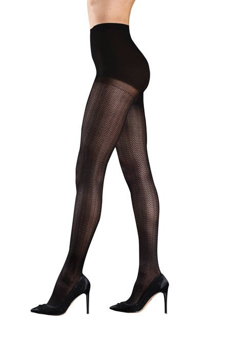 Lola Floral “Thigh High” Tights with Control Top
