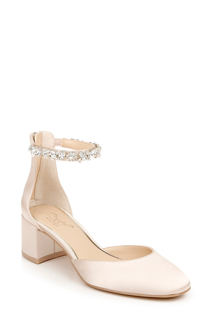 Champagne Cathleen Block Heel Front Side