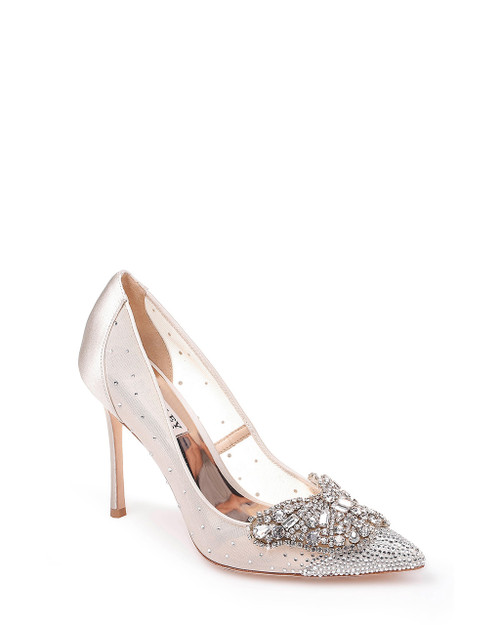 Quintana Crystal Ornamented Pump by Badgley Mischka