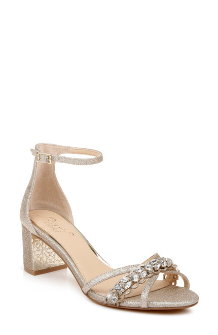 Giona Wide-With Embellished Evening Shoe from Jewel by Badgley Mischka