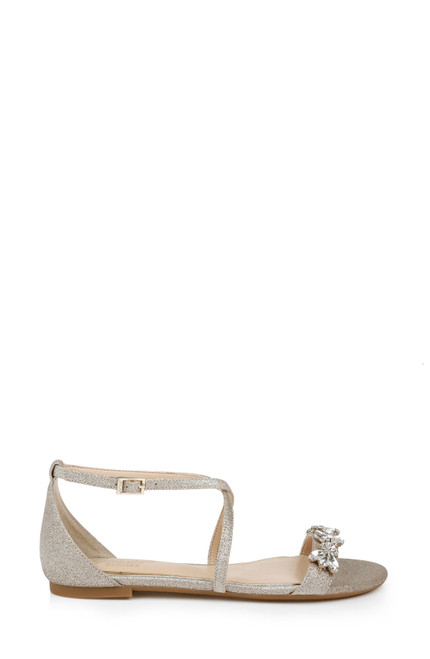 Tessy Satin Evening Sandal from Jewel by Badgley Mischka