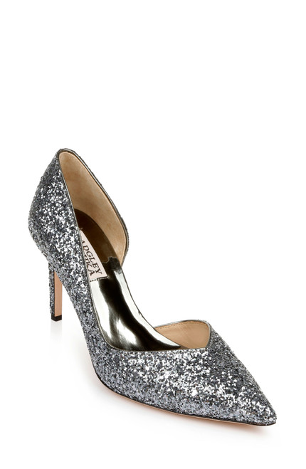 Pewter Glitter | Daisy II Wide-Width Glitter Stiletto
