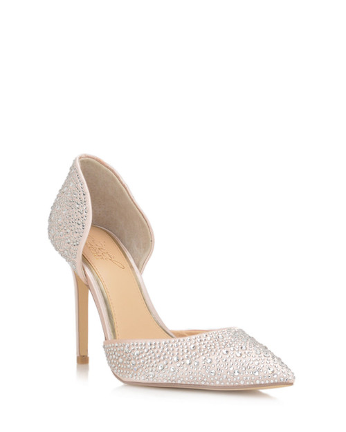 Champagne Alexandra Pointed Toe Evening Shoe