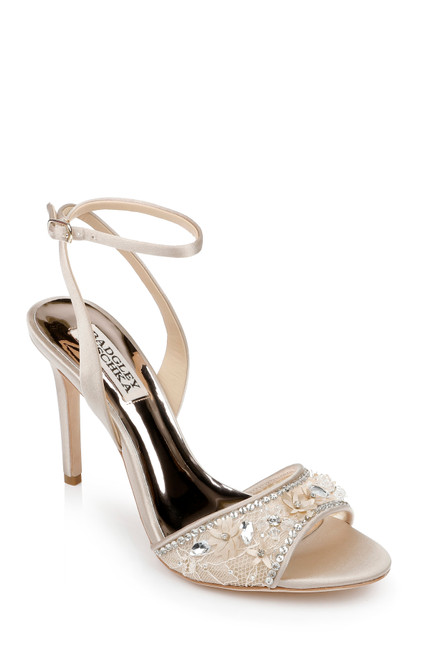 Pearl Nude Tazana Stiletto Sandal Front Side