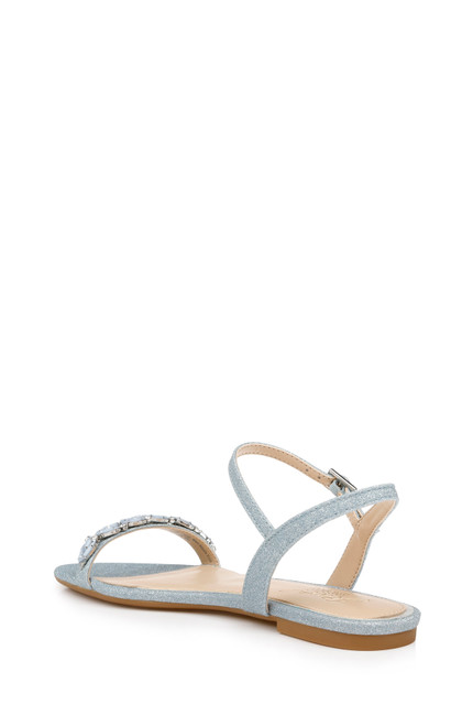 Danica Glitter Embellished Flat Sandals by Badgley Mishcka