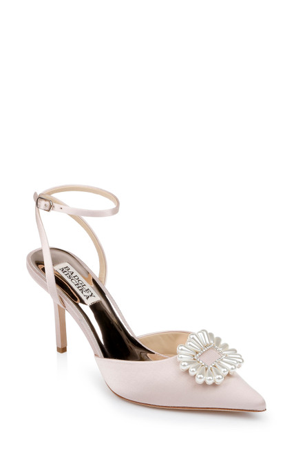 Blush Nicky Pointed-Toe Stiletto Heel Front Side