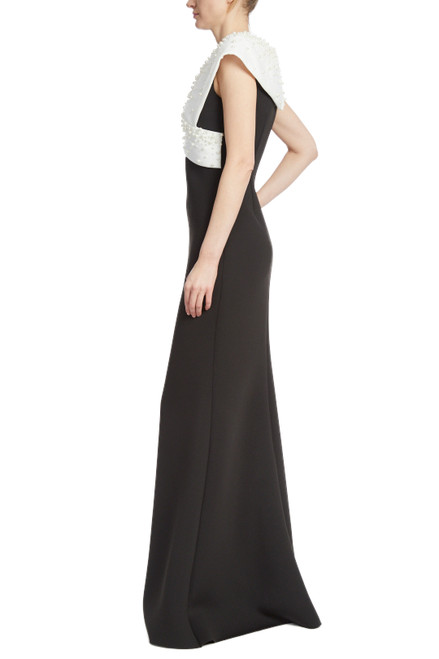 Mode Jurken Maxi-jurken Badgley Mischka Maxi-jurk wolwit-zwart elegant 
