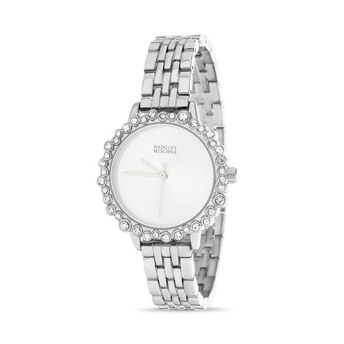 Rhinestone Bezel Boyfriend Watch