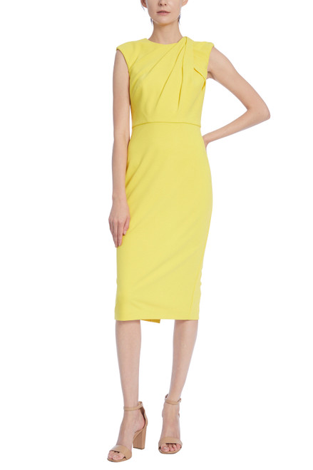 yellow sheath dress