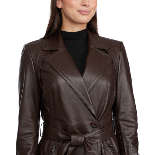 Badgley mischka collarless store biker leather jacket