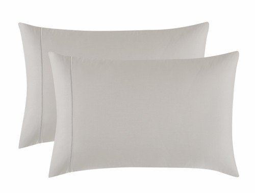 Greige 300TC Tencel Pillowcase Pair Front