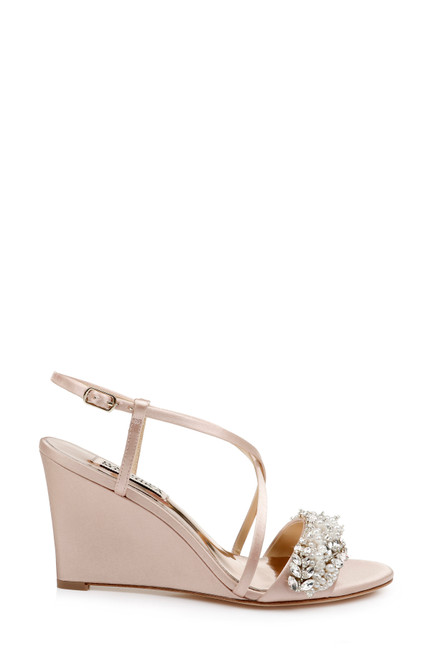 Clarisa Strappy Wedge Evening Shoe by Badgley Mischka