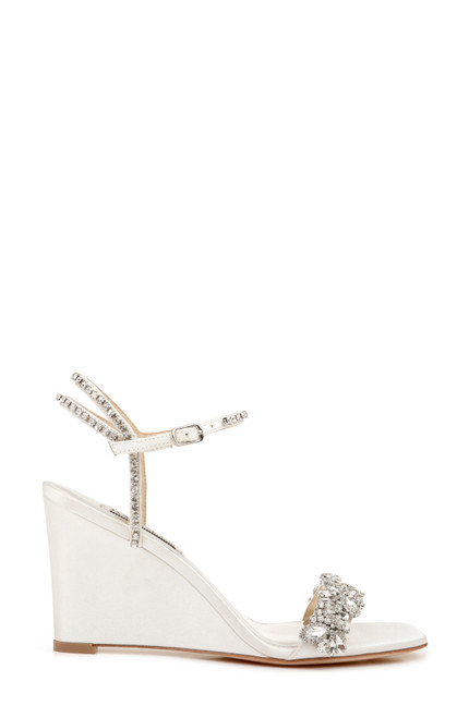 Jenna Crystal Embellished Wedge by Badgley Mischka