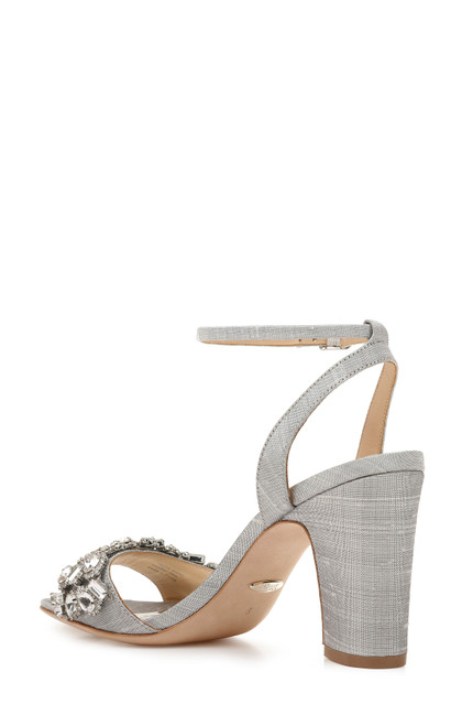 Jill Crystal Embellished Block Heel by Badgley Mischka