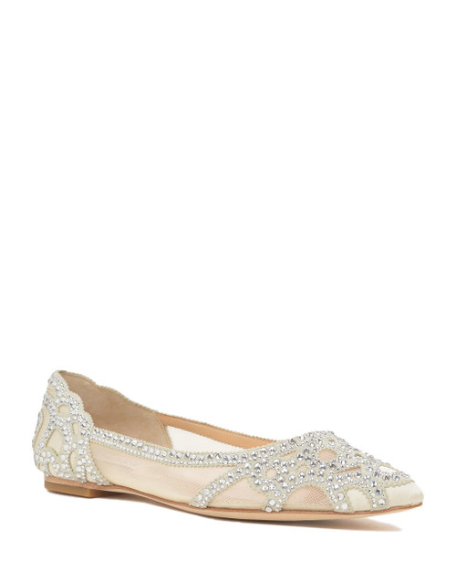 Jewel badgley mischka flats clearance