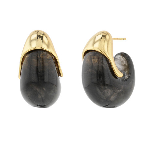 Black | Chunky Resin Hoops Black | Chunky Resin Hoops