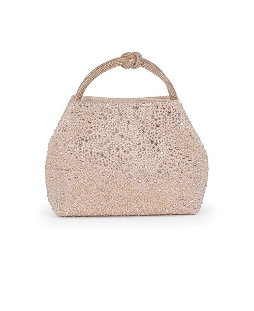 Champagne | Joy Mini Bucket Handbag Front Champagne | Joy Mini Bucket Handbag Front