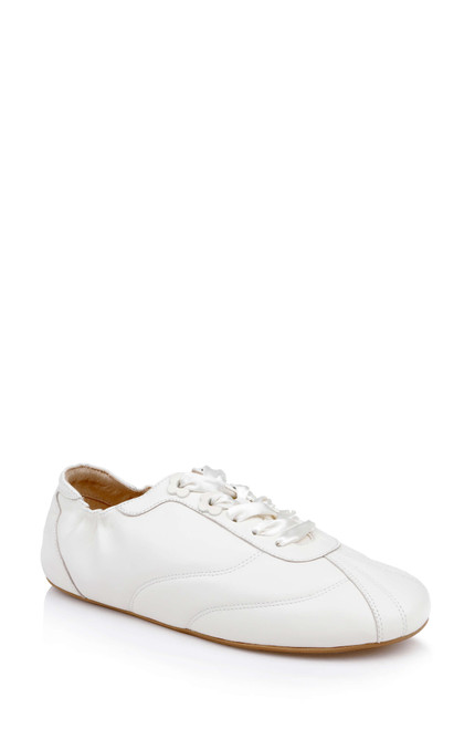 White Leather | Wilmott Slip-On Sneaker Front Side