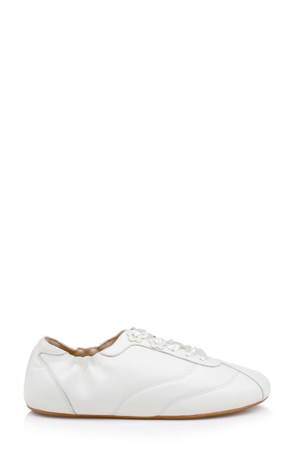 White Leather | Wilmott Slip-On Sneaker Side