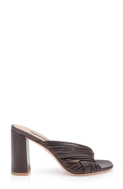 Brown Leather | Winslow Block Heel Sandal Side