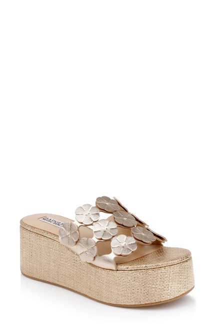 Gold Metallic | Wendall Platform Slide Sandal Front Side