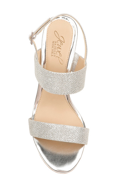 Nisa Metallic Evening Wedge by Badgley Mischka