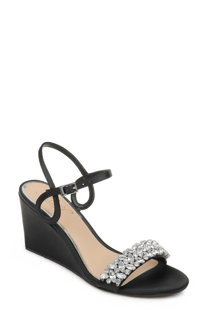 Noralie Crystal Embellished Wedge by Badgley Mischka