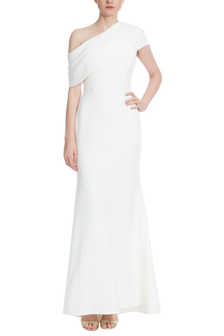 Asymmetrical Solid Gown by Badgley Mischka