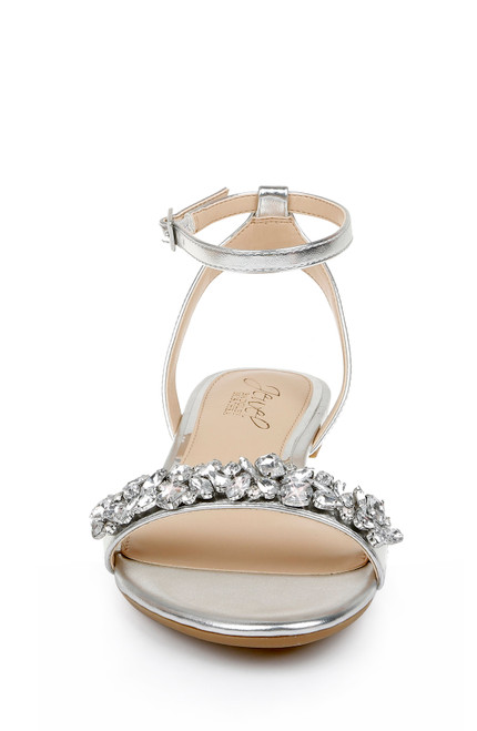 Ohara Minimalist Crystal Adorned Flats By Badgley Mischka