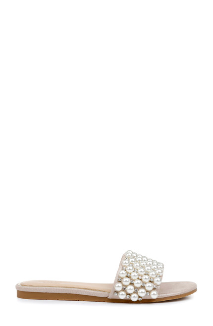 Orion Playful Pearl Sliders By Badgley Mischka