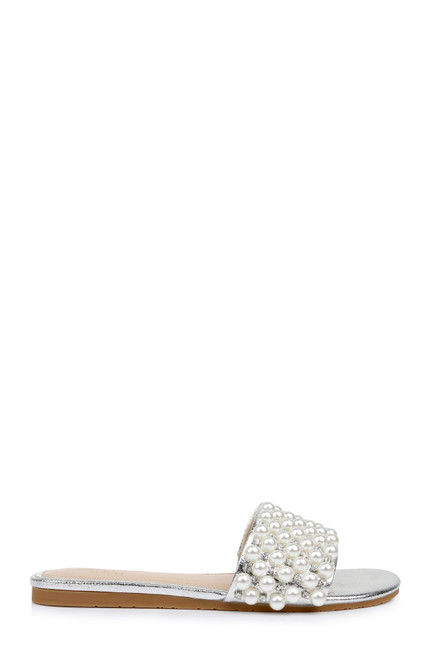Orion Playful Pearl Sliders By Badgley Mischka