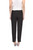 Black Slim Crepe Crop Pants Back