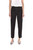 Black Slim Crepe Crop Pants Front