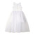 White 3D Flower Tulle Dress with Bow Waist Back