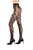 Black Diana Floral Diamond Sheer Tights