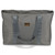 Grey Nylon Weekender Tote Bag Alt 5