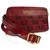 Burgundy Madalyn Vegan Leather Pouch Belt Bag Front