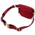 Burgundy Sage Scuba and Vegan Leather Belt Bag Back